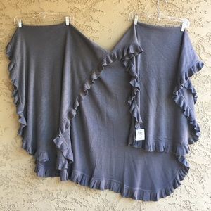 Soft Shrug Shawl Cape Kimono Poncho Grey